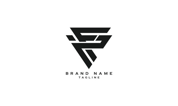 IPF, IFP, Abstract initial monogram letter alphabet logo design