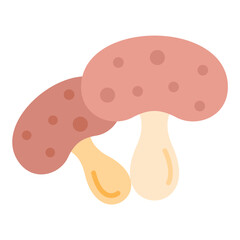 Mushroom Flat Multicolor Icon