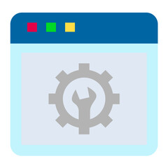 Configuration Flat Multicolor Icon