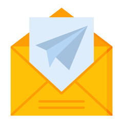 Email Sent Flat Multicolor Icon