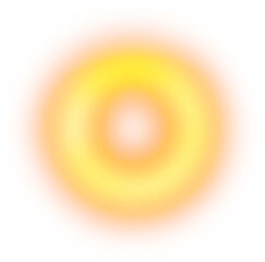 abstract circle yellow neon element