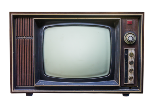 Classic Vintage Retro Style television with cut out screen