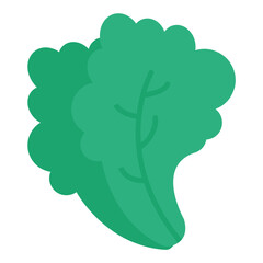 Lettuce Flat Multicolor Icon