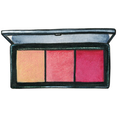 Watercolor makeup eyeshadow palette