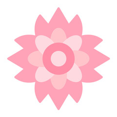 Blossom Flat Multicolor Icon