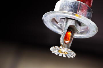Fire sprinkler is ready to use.