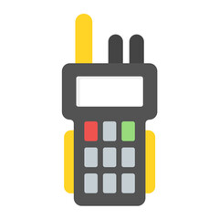 Walkie Talkie Flat Multicolor Icon