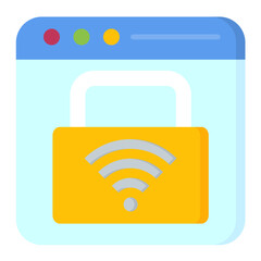 Smart Security Flat Multicolor Icon