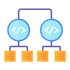 Classification Flat Multicolor Icon