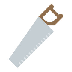 Sawing Flat Multicolor Icon