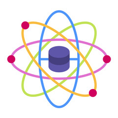 Data Science Flat Multicolor Icon