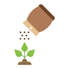 Fertilizer Flat Multicolor Icon