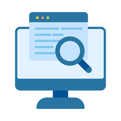 Online Search Flat Multicolor Icon