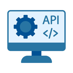 Web API Flat Multicolor Icon