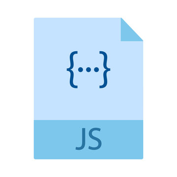 Javascript File Flat Multicolor Icon