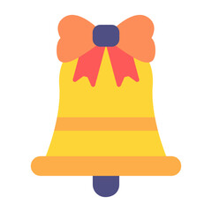 Birthday Bell Flat Multicolor Icon