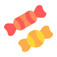 Candy Flat Multicolor Icon