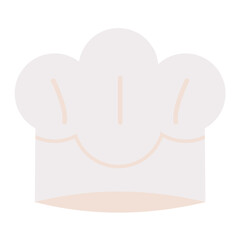 Chefs Hat Flat Multicolor Icon