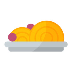 Global Cuisine Flat Multicolor Icon