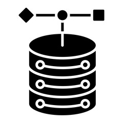 Object Database Glyph Icon