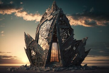 Shattered Splendours - An Ageless Monument to Our Desolation Generative AI