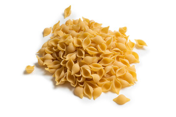 Conchiglie rigate, tipica pasta italiana  