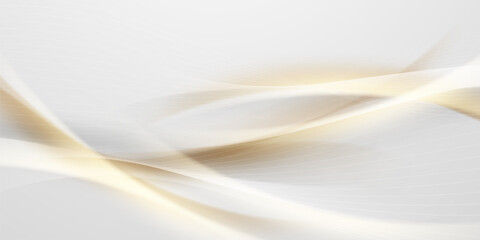 Beautiful Abstract Vector Illustration White Background With Luxurious Golden Elements