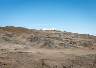 Fototapeta na wymiar A Sign of Climate Change with Melting Glaciers