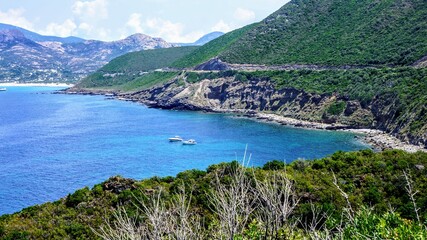 Fototapeta na wymiar seascape of Corsica island