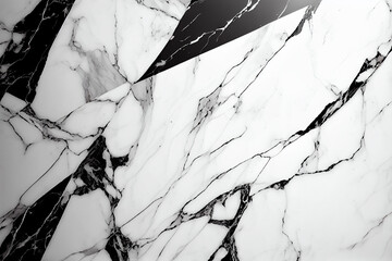 Black and white marble texture background pattern with high resolution for interior design. Ceramics made of white granite for the kitchen. 3d illustration