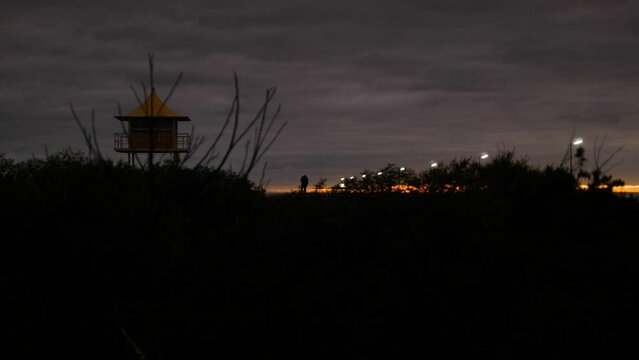 Capturing Sunset at Beach in Semaphore Photographer on Sand Dune 