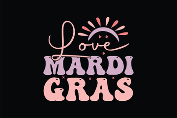 love mardi gras retro