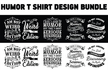 Humor t-shirt design bundle