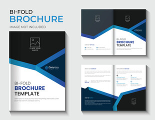Vector corporate company profile business bifold brochure design and creative Modern Trendy cover layout concept A4 Format