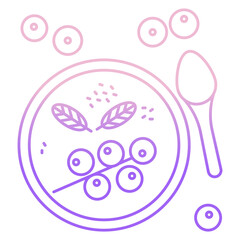 Berry soup icon
