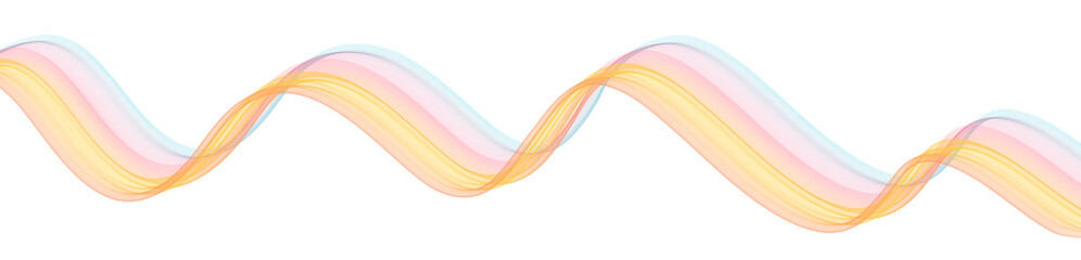 3d ribbon line curve rainbow, wave, wavy, smooth colorful