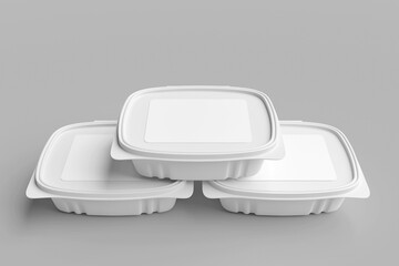 white plastic food container