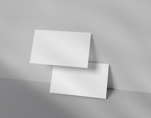 White business card mockup scene creator