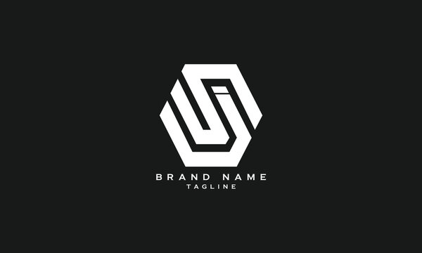 USJ, UNJ, SJ, JUS, SUJ, JS, Abstract initial monogram letter alphabet logo design