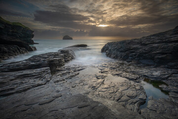 Trebarwith Strand, Cornwall, UK