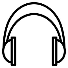 headphone line icon