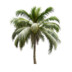 coconut tree isolated on white background