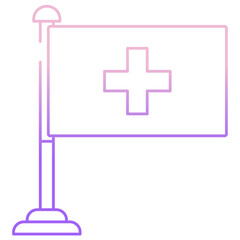 Fototapeta premium Switzerland flag icon