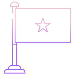 Fototapeta premium Vietnam flag icon