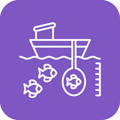 Deep Sea Fishing Icon