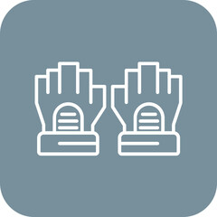 Fototapeta premium Fingerless Gloves Icon