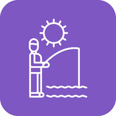 Summer Fishing Icon