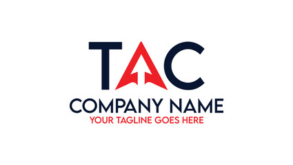 Letter TAC Financial Trading Logo Design