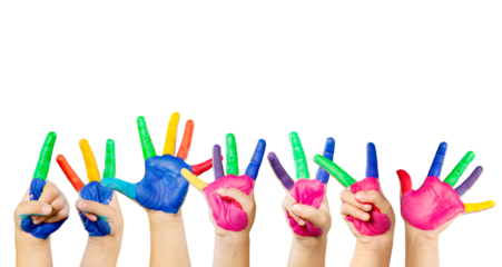 Arm clipping painter human dirty messy hands