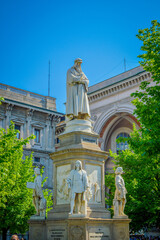 Spring in Italy, Lombardy, Milano, Como lake and city. Landscape view on hills, park, old town and water, with some interesting details, close up and panoramic.